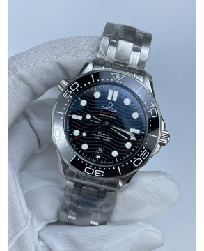 (준비완료/특급배송)NO.2623/ZF공장 오메가 시마스터 300M 블랙 Seamaster Diver 300M ZF 11 Best Edition Black Ceramic Black Dial on SS Bracelet A8800