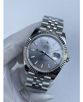 (준비완료/특급배송)NO.3257/롤렉스 데이저스트 126334 41미리 실버다이얼 바인덱스 QP공장