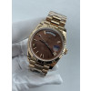 (준비완료/특급배송)NO.3664/QP공장 롤렉스 데이데이트40 로즈골드 텅스텐 브라운로만다이얼